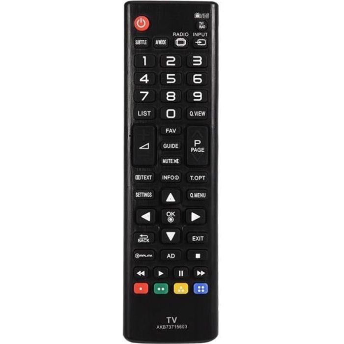 Télécommande LG De Remplacement - Universelle AKB75095308 - Compatible Smart TV LG - Sans Réglage