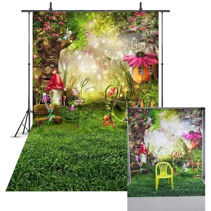 Décoration Fête Jungle Toile De Fond Anniversaire Woodland Wild One - Décoration 1er Anniversaire Jungle Garçon 2,1x1,5m Fond Photo
