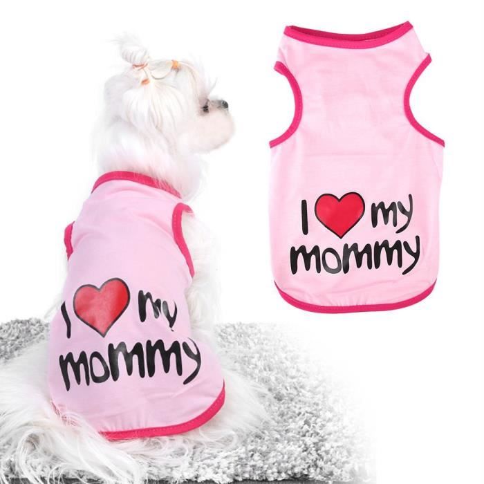 Chemise De Chat Chien Vetements D Ete T Shirt Pour Animaux De Compagnie Costume Tee Shirt En Coton Imprime Vetements Rose L Achat Vente Robe Jupe Chemise De Chat Chien Vetem Cdiscount