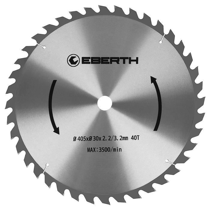 Ensemble de 3 lames de scies circulaires carbure HM 160 mm