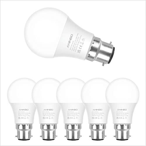 Ampoule LED, Baïonnette, B22, Milky, Standars A60, blanc, 2700 k