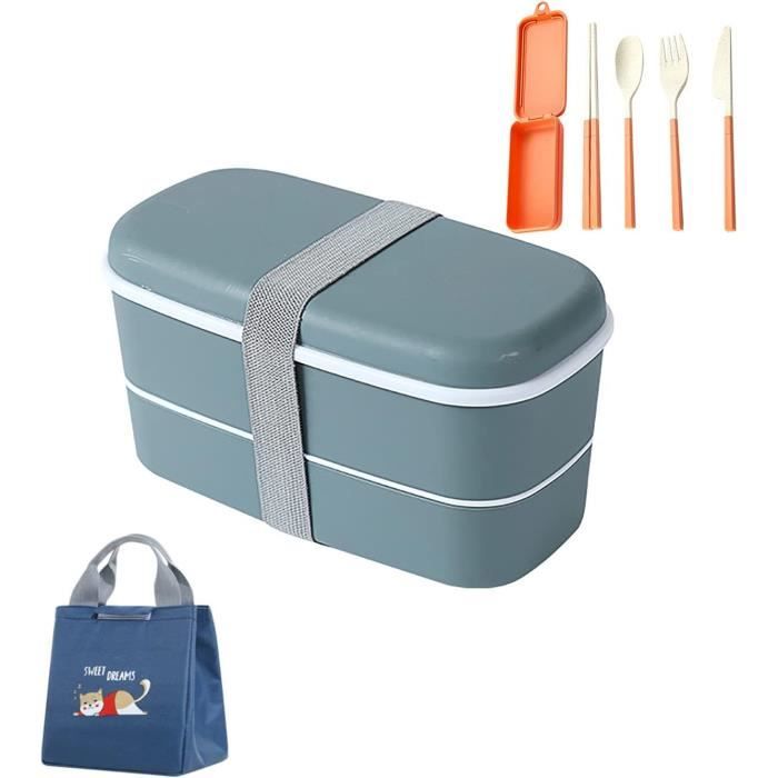 Boîte à déjeuner pour enfant de 1 330 ml avec compartiments, boîte à