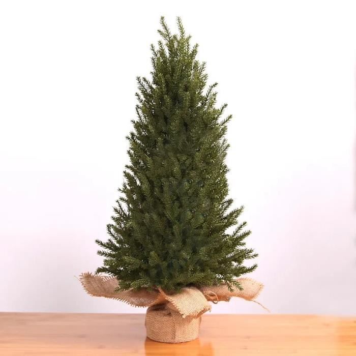 Lot De 9 Mini Sapins De Noël Artificiels - Vert - 10/15/20 Cm
