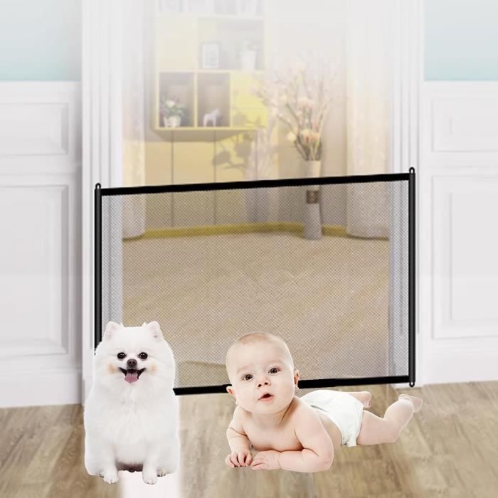 Barrière de Sécurité pour Chien, Barrière Pliable pour Chien et Bébé Safety  Gate pour Couloir Barrière Porte en Filet (110 x 70 cm) - Cdiscount  Puériculture & Eveil bébé