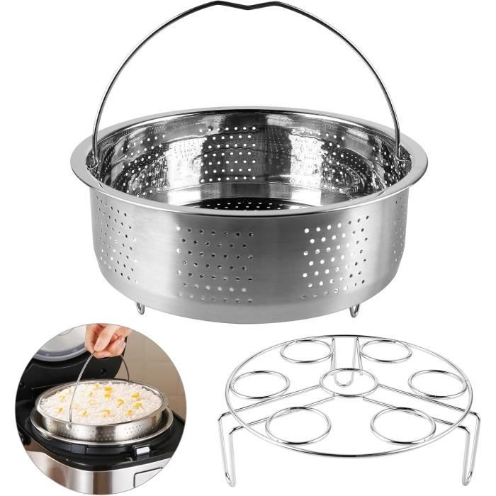 Pied A Soupe Support Vapeur Inox 20cm - Trépied V Amovible - Pour Casseroles Et Marmites Panier Vapeur Cookeo