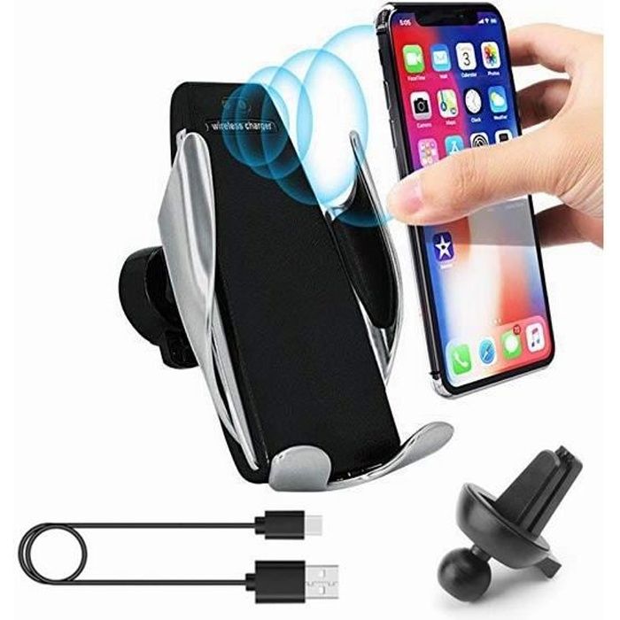 IR QI Serrage Automatique Téléphone de Charge Support Chargeur de Téléphone Portable de Voiture Air Vent Titulaire pour iPhone Sams