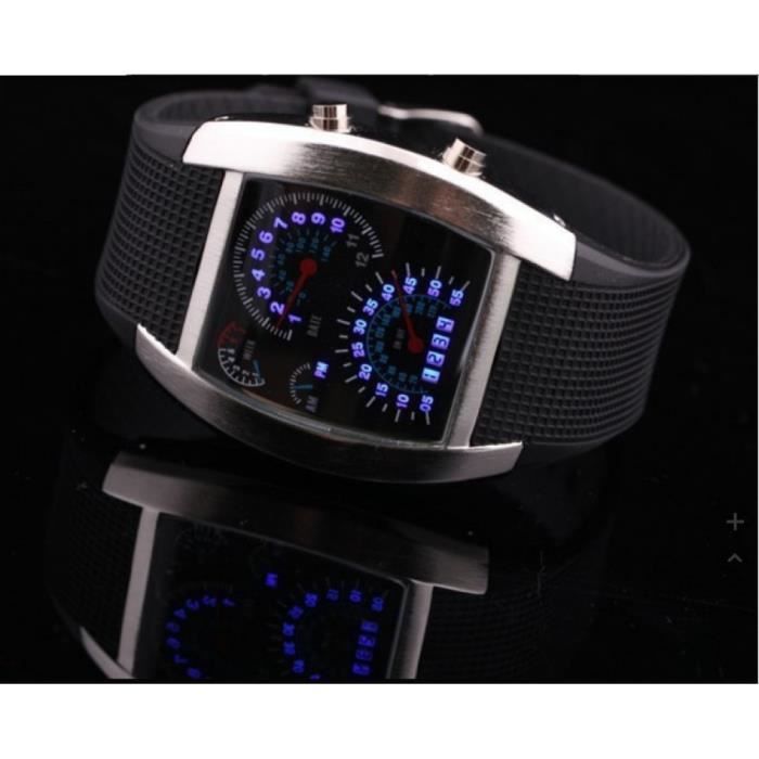 Montre Numérique Avec écran Montre-Bracelet U00c0 Affichage