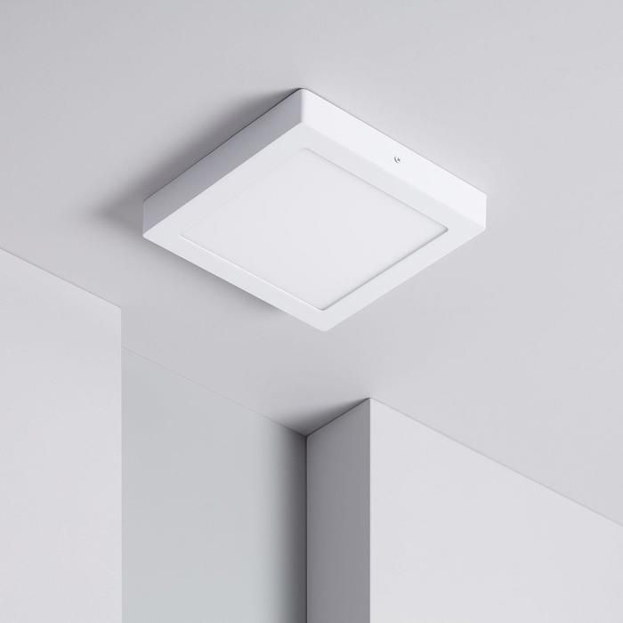 Plafonnier LED Carré 18W 225x225 mm 3000K Blanc chaud