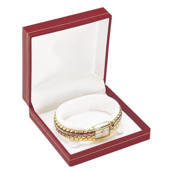 Rouge Boite Cadeau Bijoux Ruban Noeud Les Plaisirs de Stella Ecrin pour Bracelet 