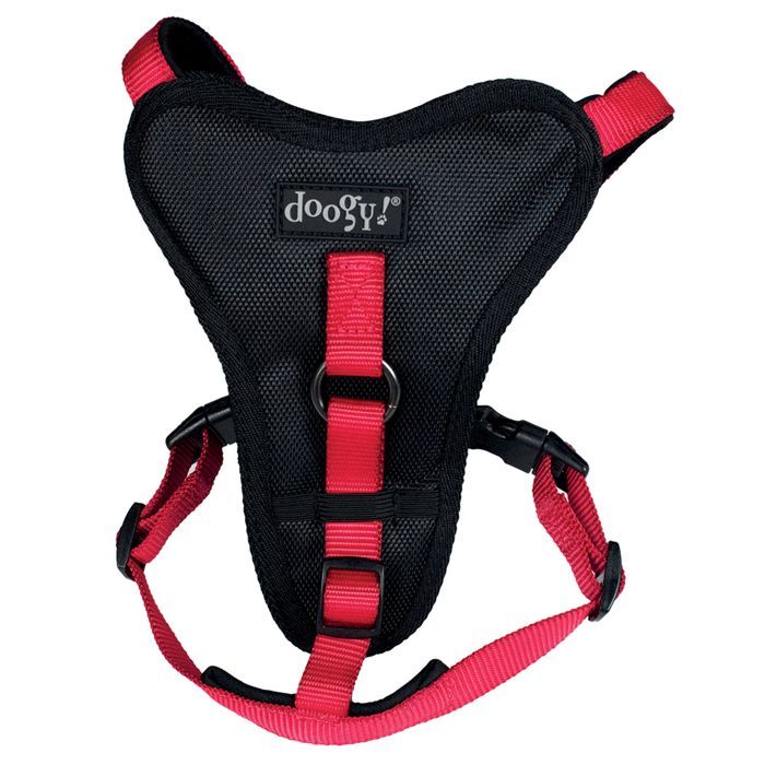 Harnais nylon chien Classica Rouge Doogy Taille : S - DOOGY CLASSIC