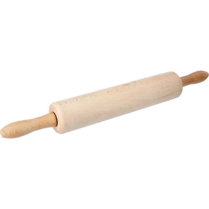 Grand Rouleau à Pâtisserie Uulki 45 Cm En Hêtre Naturel - Écologique Et Durable