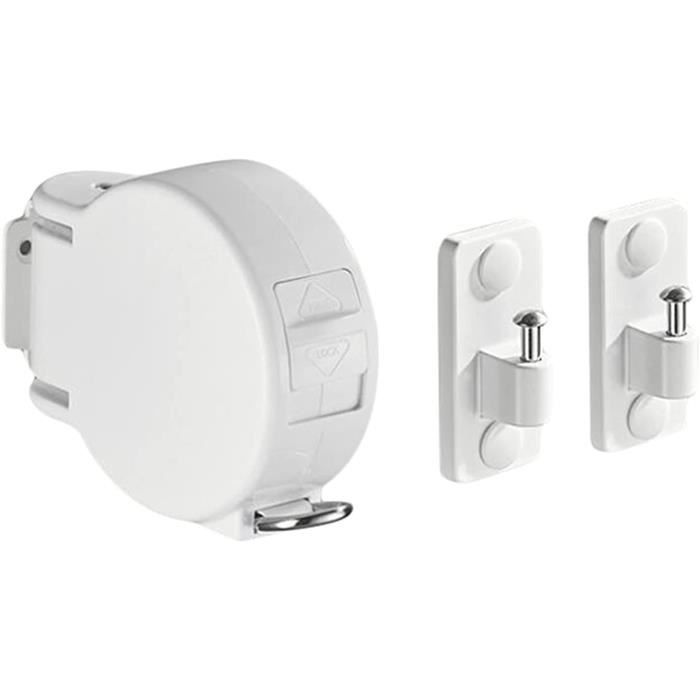 Corde à Linge Rétractable Double En Acier Inoxydable – Longueur 5,2 M, Support Jusqu’à 25 Kg, Pour Intérieur/extérieur - 14