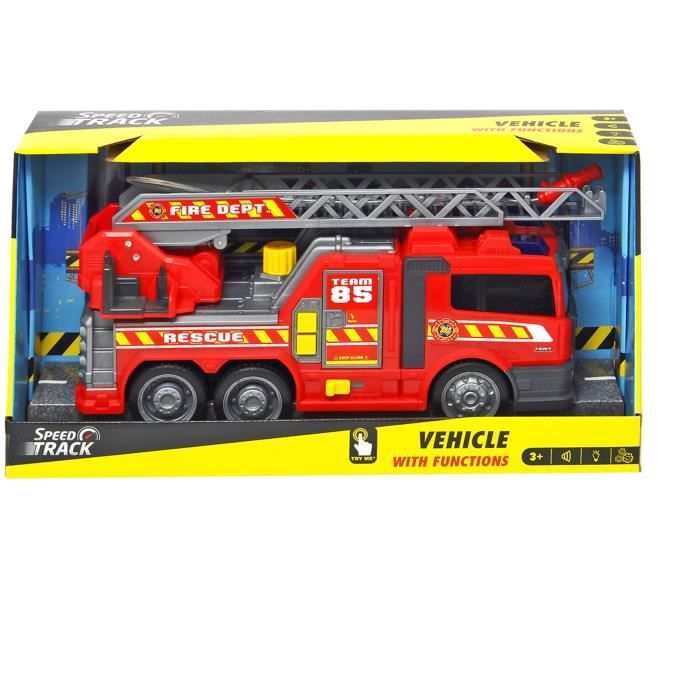 Camion de Pompier Sonore et Lumineux 30 cm - la grande récré