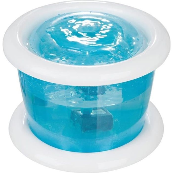 trixie distributeur automatique d'eau bubble stream 3l - bleu et blanc - pour chien