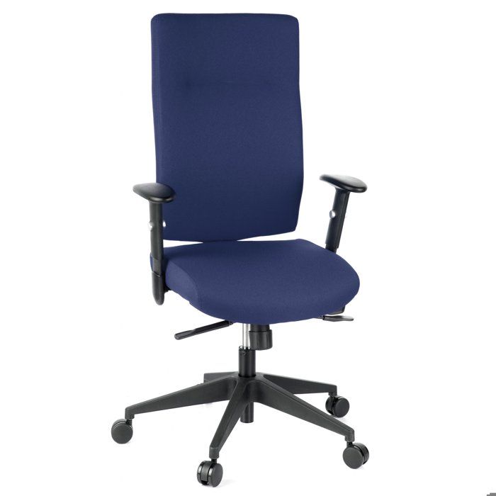 Siège de bureau de qualité professionnelle - hjh OFFICE - PRO-TEC 300 - Bleu Foncé - Tissu Siège de bureau de qualité professionnelle - hjh OFFICE - PRO-TEC 300 - Bleu Foncé - Tissu