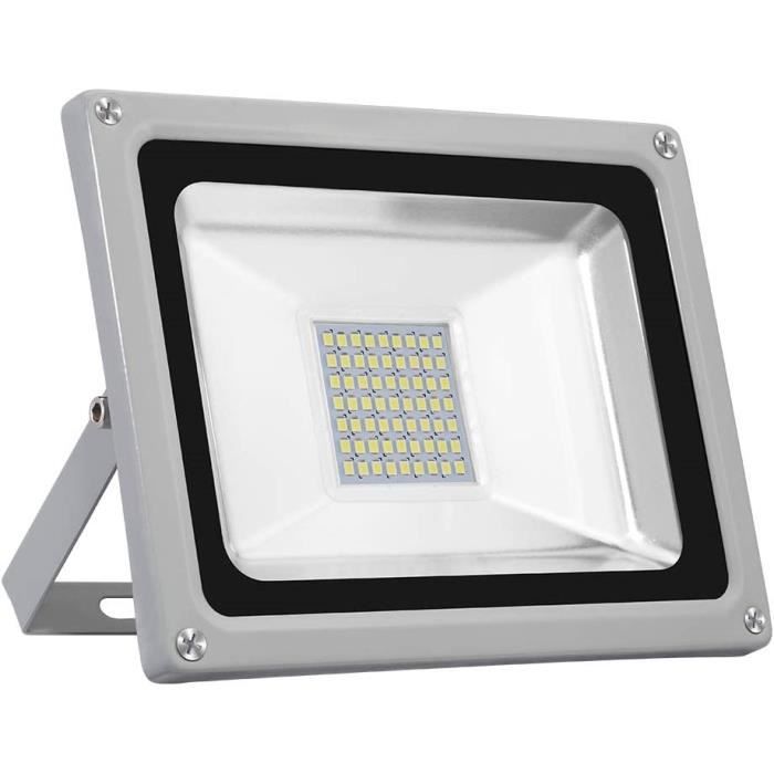 Projecteur LED de chantier étanche - 30W 3000lm IP65 6500K - Blanc - Zenitech main image 1