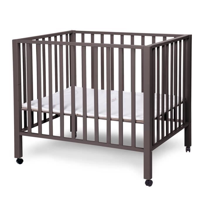 Parc Bebe 75x95cm Coloris Gris Cdiscount Puericulture Eveil Bebe