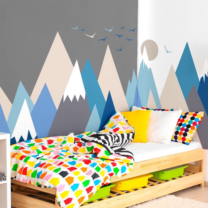 Stickers Muraux Enfants Decoration Chambre Bebe Autocollant Sticker Mural Geant Nicoka 90x135cm Cdiscount Maison