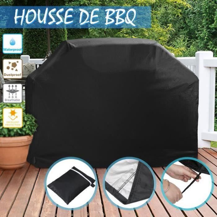 HOUSSE BARBECUE - HOUSSE PLANCHA - BACHE BARBECUE - BACHE PLANCHA Housse de protection pour barbecue - 145 x 61 x 117cm