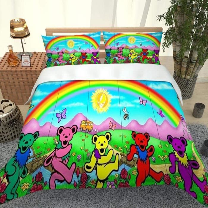 Housse de couette - Petit Ours 3D - Multicolore - Synthétique