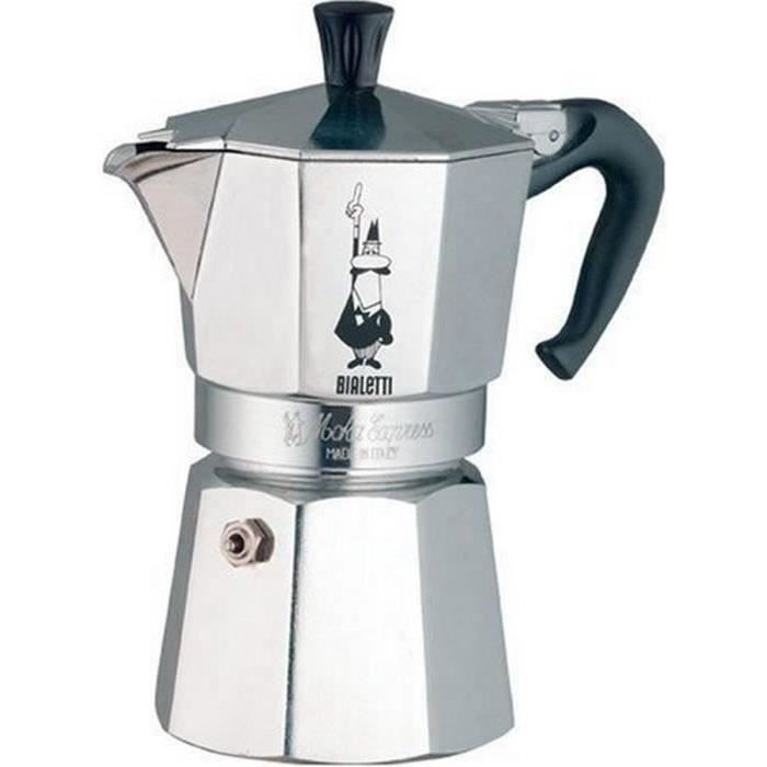 Cafetière italienne BIALETTI - Moka Express 30 cl + adaptateur