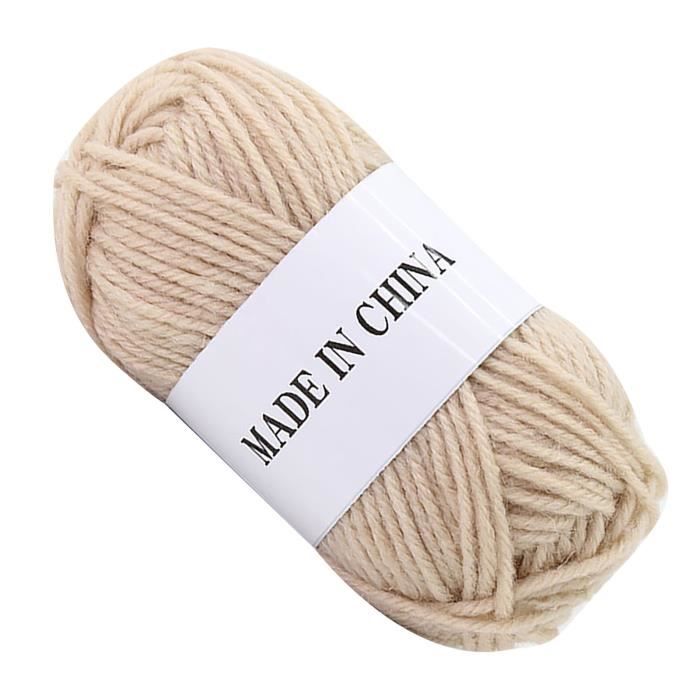 Fil à Tricoter Acrylique Fin Couleur Chameau - 1kg900 - Aiguilles 2,5 - Neuf - Origine France
