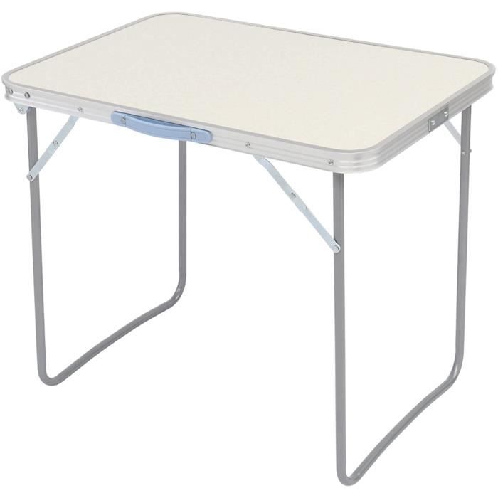 Table aluminium pliable 150 x 70 x 80 cm