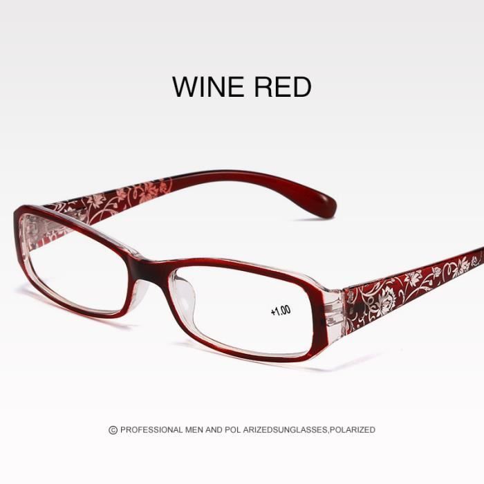 Lunettes De Lecture Rondes Rouges à Fleurs - Dioptrie +3.5 - New Time - Neuf Avec étiquettes