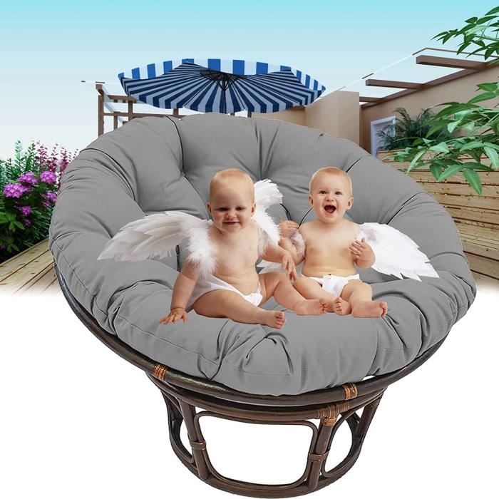 Coussin De Siège Haut Dossier Gardenista - Rembourré, Résistant à L'eau, Pour Chaise De Jardin Extérieur/intérieur