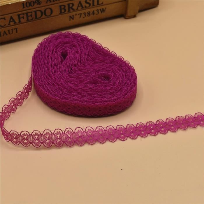 PATIKIL Lot De 4 Rouleaux De Ruban De Dentelle Auto-adhésif En Coton Pour Décoration Murale, Beige