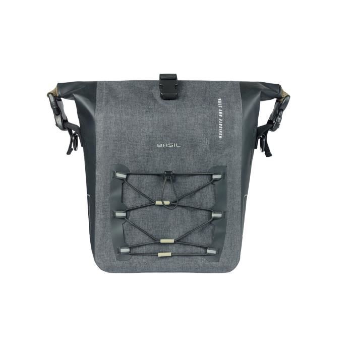 Sac Latéral Basilic NAVIGATOR STORM L 25-31 Litres Noir - Sacoche Vélo, Neuf, Référence 18260