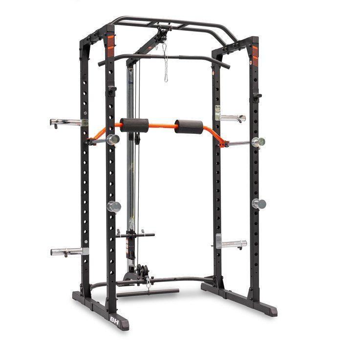 Cage De Musculation Marcy SM-3551 - Multifonction (squat, Tractions, Poulies) - Capacité 135 Kg, Banc Inclus - Pour Salle De Sport Maison