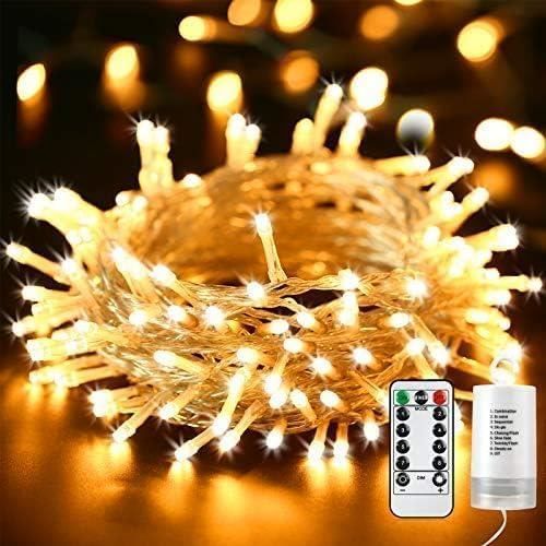 LED Guirlande Lumineuse 20m 200LED Blanc Chaud Pour Mariage, Sapin De Noël, Déco D'extérieur Et Intérieure | Leroy Merlin
