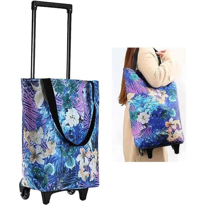 17L Sac De Courses ?? Roulettes Pliable - Petit Chariot De Courses ?? Roues Zipp?� Imperm?�able 