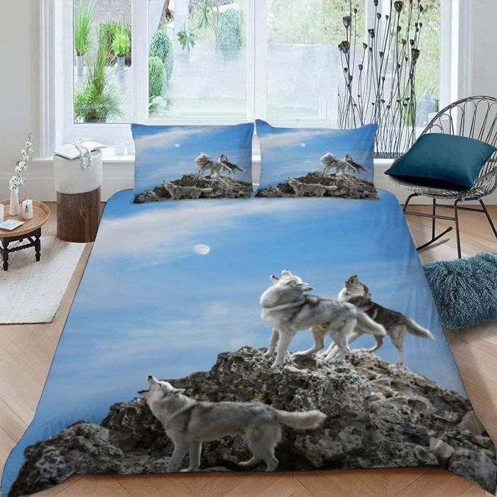Housse de Couette Loup<br> Paysage