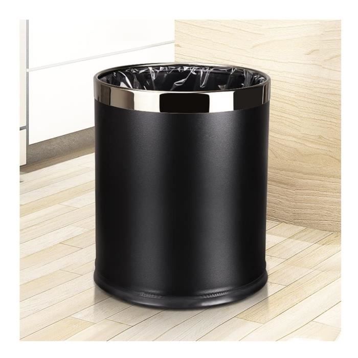 LEASYLIFE Poubelle de salle de bain dorée avec couvercle, petite LEASYLIFE Poubelle de salle de bain dorée avec couvercle, petite
