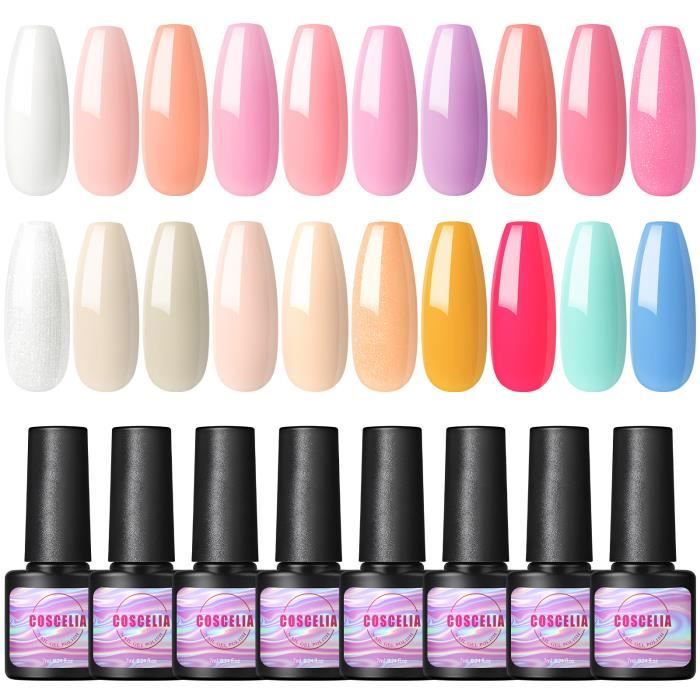 Base Gel Pour Vernis Semi-permanent UV/LED - Flacon 7ml, Neuf, Allonge La Tenue