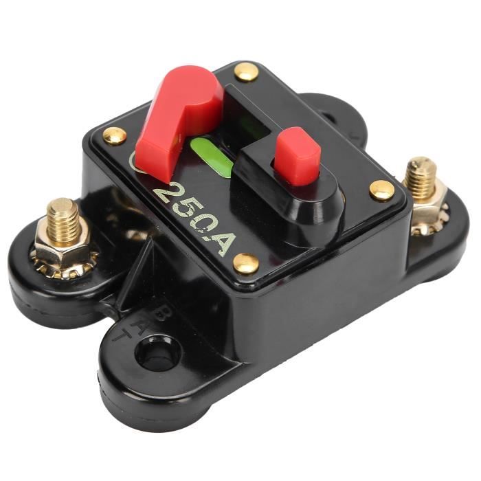 Disjoncteur Voiture Audio 12-24V 80-300A – Protection Courant Pour Auto, Bateau, Moto | Réarmement Manuel