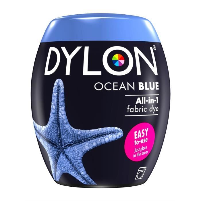 Dylon Module de Teinture pour Machine à Laver en Bleu Océan pour Vêtements 350g
