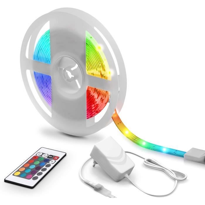 Ruban Led Dimmable Multicouleur De 5M, Bande Led Puissante Pour ...