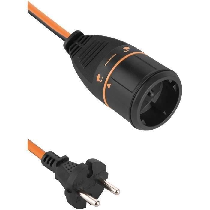 ELECTRALINE Prolongateur jardin verouillage Electralock VVF 2x1.5 20 m