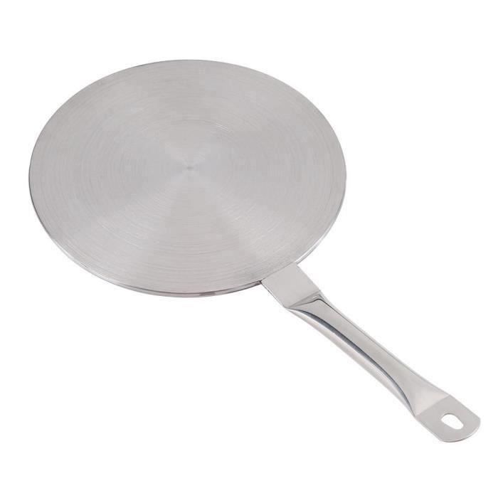 Diffuseur De Chaleur Inox Double Avec Poignée - Adaptateur Induction/Gaz - 40x20 Cm - Cuisson Uniforme & Économe