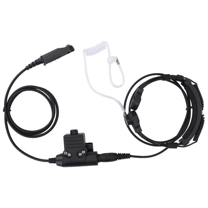 JASMKLX Câble PTT U94 Avec Microphone Doigt Pour Casque Kenwood TYT Baofeng