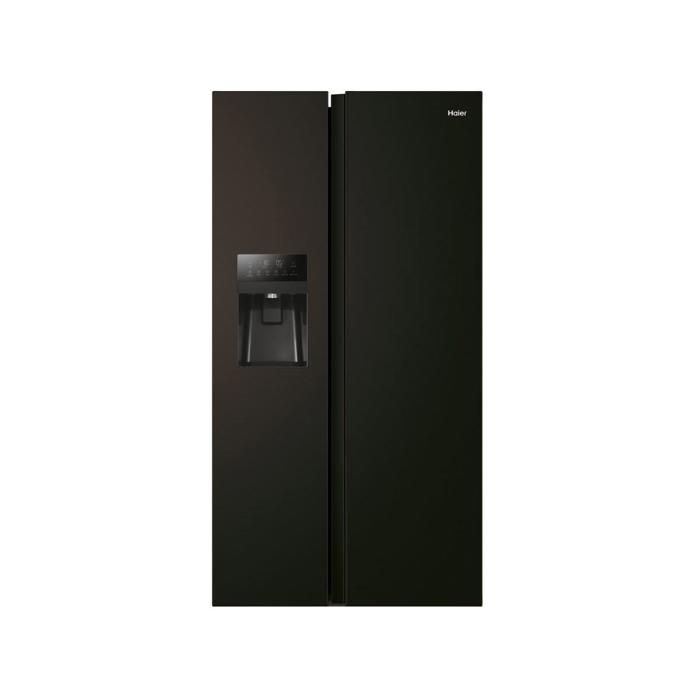 Réfrigérateur - HAIER - 34005237 - Side by Side 90 cm - Noir - Interface électronique intelligente