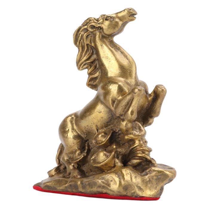 Statue Cheval Avec Lingot En Résine - Symbole Richesse Et Réussite, Décoration Maison/Bureau, Cadeau 2026