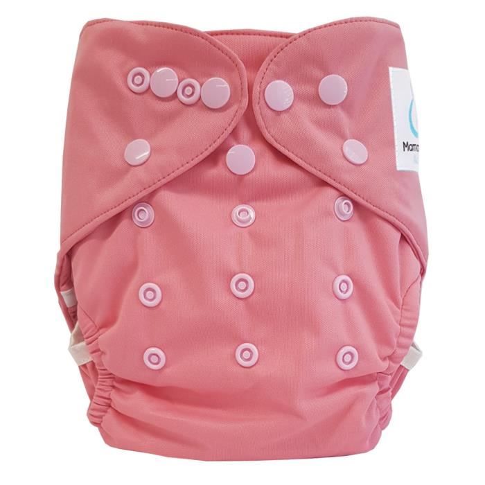 Couche Lavable tout en deux TE2 double goussets MAMAN ET BB NATURE Mixte Adaptable 315kg