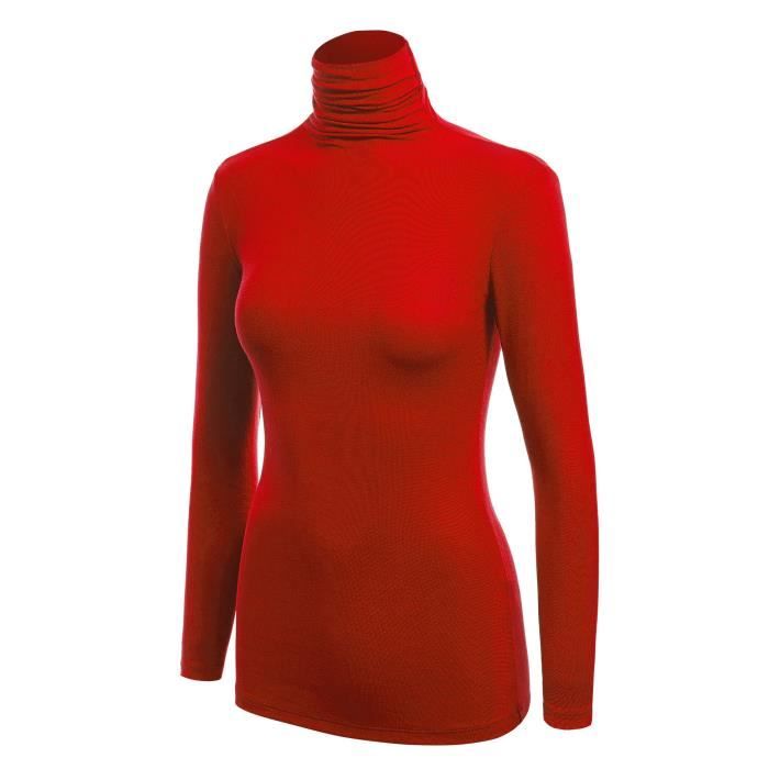 Poetsky Pull à manches longues et col roulé pour femme Poetsky Pull à manches longues et col roulé pour femme