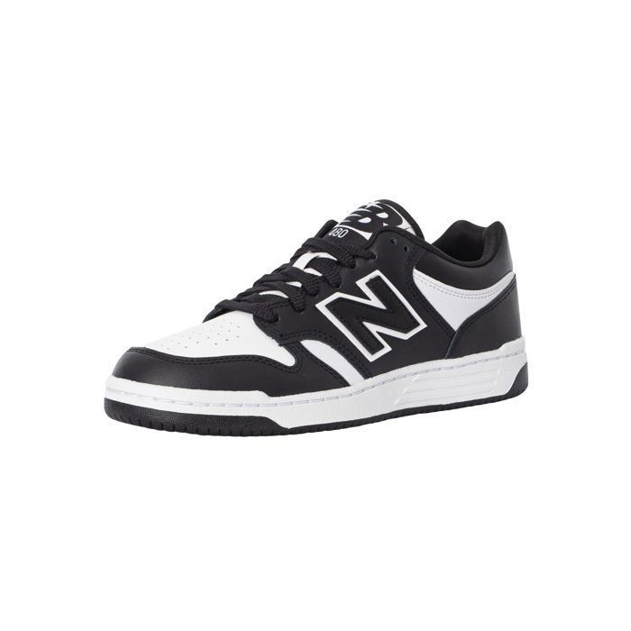 New Balance Basket New Balance BB480 - Homme - Gris/Blanc - Tige en cuir pleine fleur