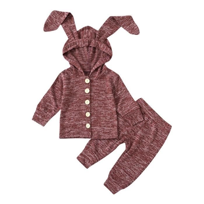 BABY Born – Tenue Nouveau-né 3 Pièces – T-Shirt, Pantalon Patchwork Et Veste Capuche Oreilles D’Ours – Pour Poupées 43 Cm
