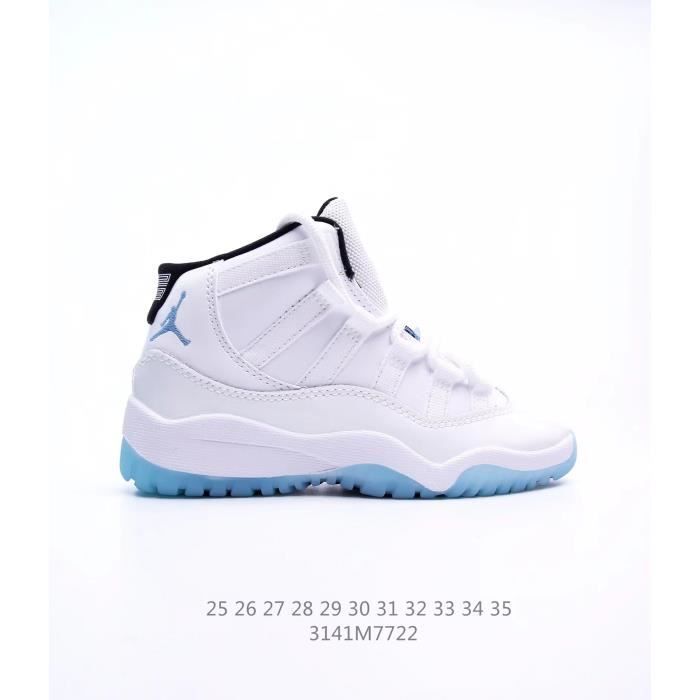 Basket Enfant jordan 11 Chaussures Garcon Fille Sport Modele Classic Sneakers pour Blanc Cdiscount Chaussures